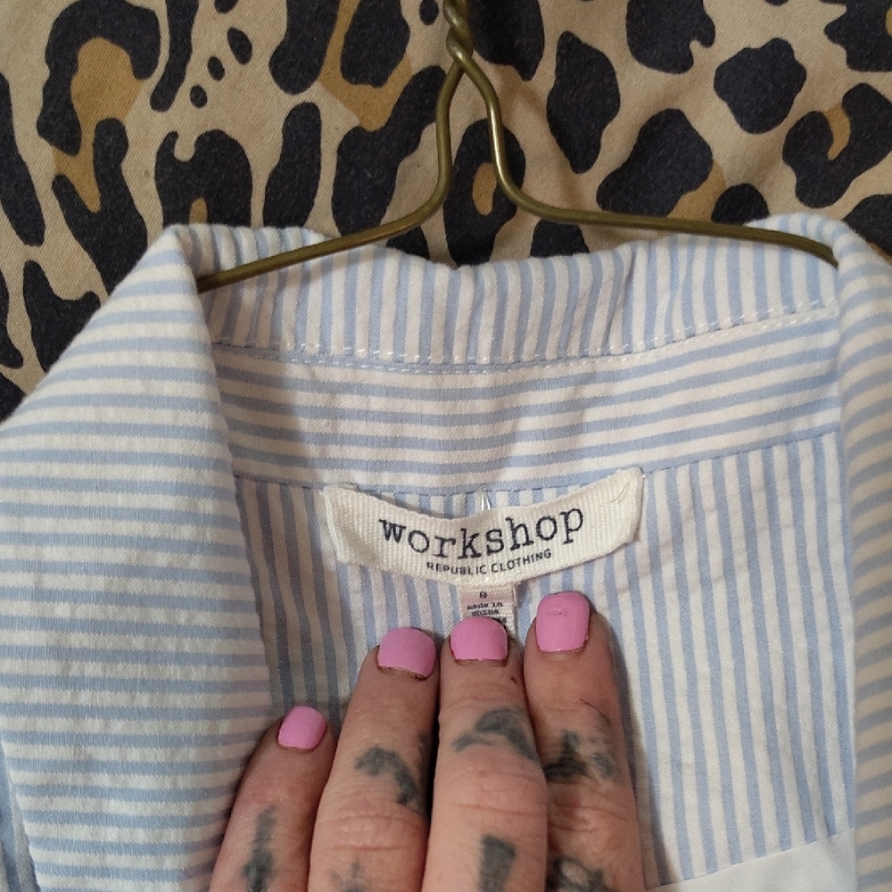 Workshop Blue Striped Shirt